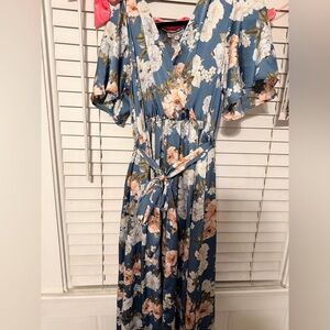 Baltic Born Blue Floral Maxi Dress
